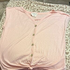Fantastic Fawn Pink Button-Down Shirt